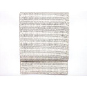 【未使用品】夏袋帯　組糸織　全通柄