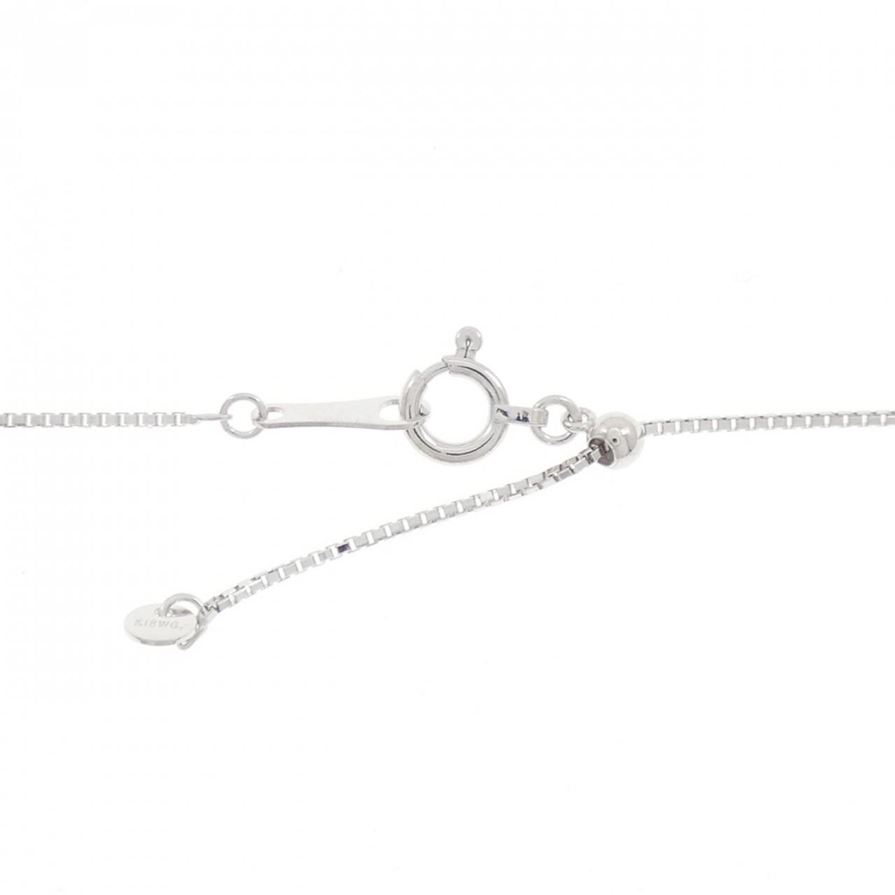 K18WG ダイヤモンド ネックレス 1.00CT