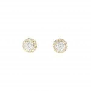 【リメイク】K18YG/ST ダイヤモンド ピアス 0.205CT 0.205CT G SI2 EXT-VG