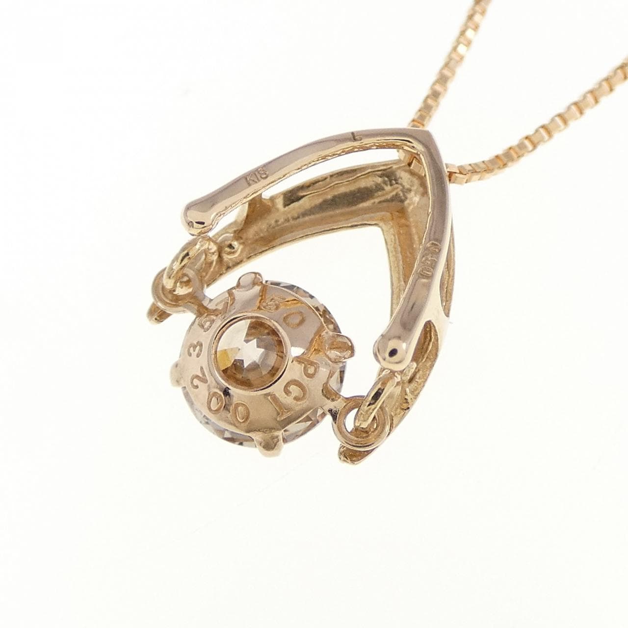 K18PG ダイヤモンド ネックレス 0.50CT
