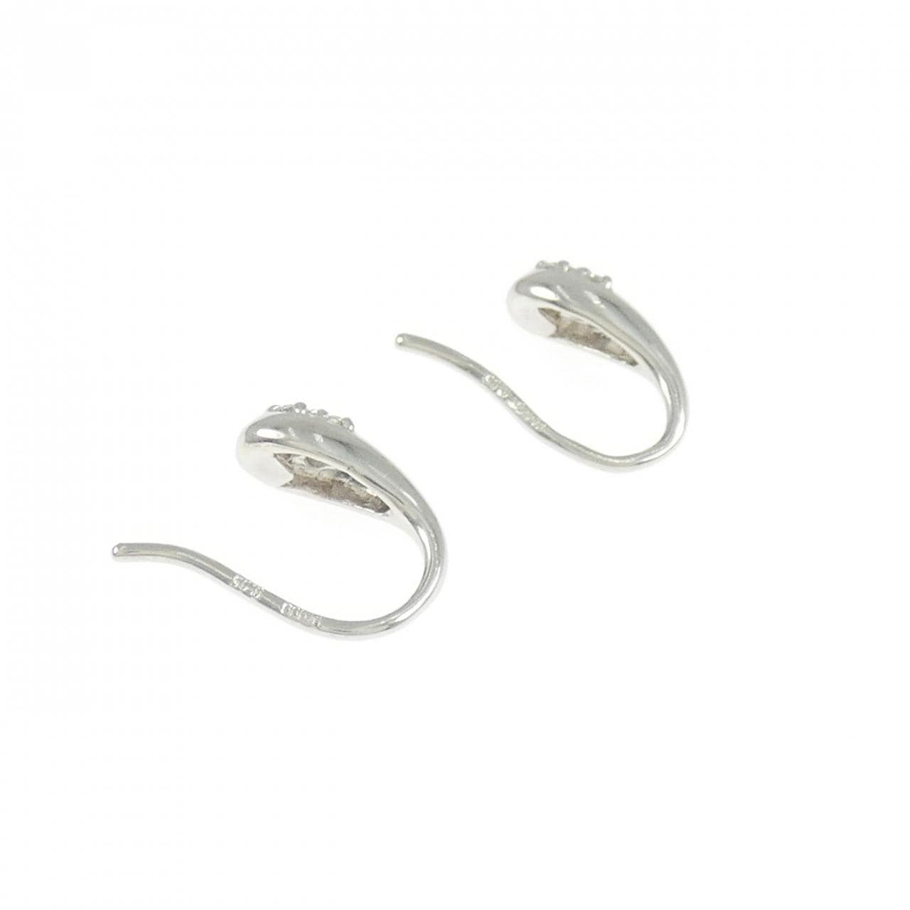 PT900 ダイヤモンド ピアス 0.10CT