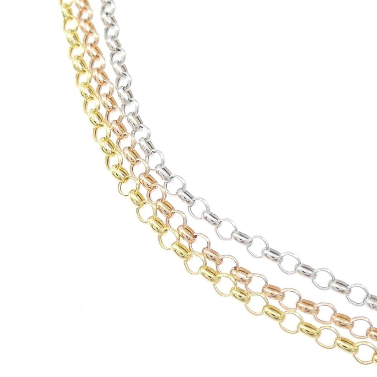 750スリーカラー ネックレス