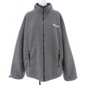 ミュウミュウ MIU MIU コットンフリースクロップドスウェットシャツ MIU MIU ロゴ MJL042 SOOO 15V3 ブルゾン