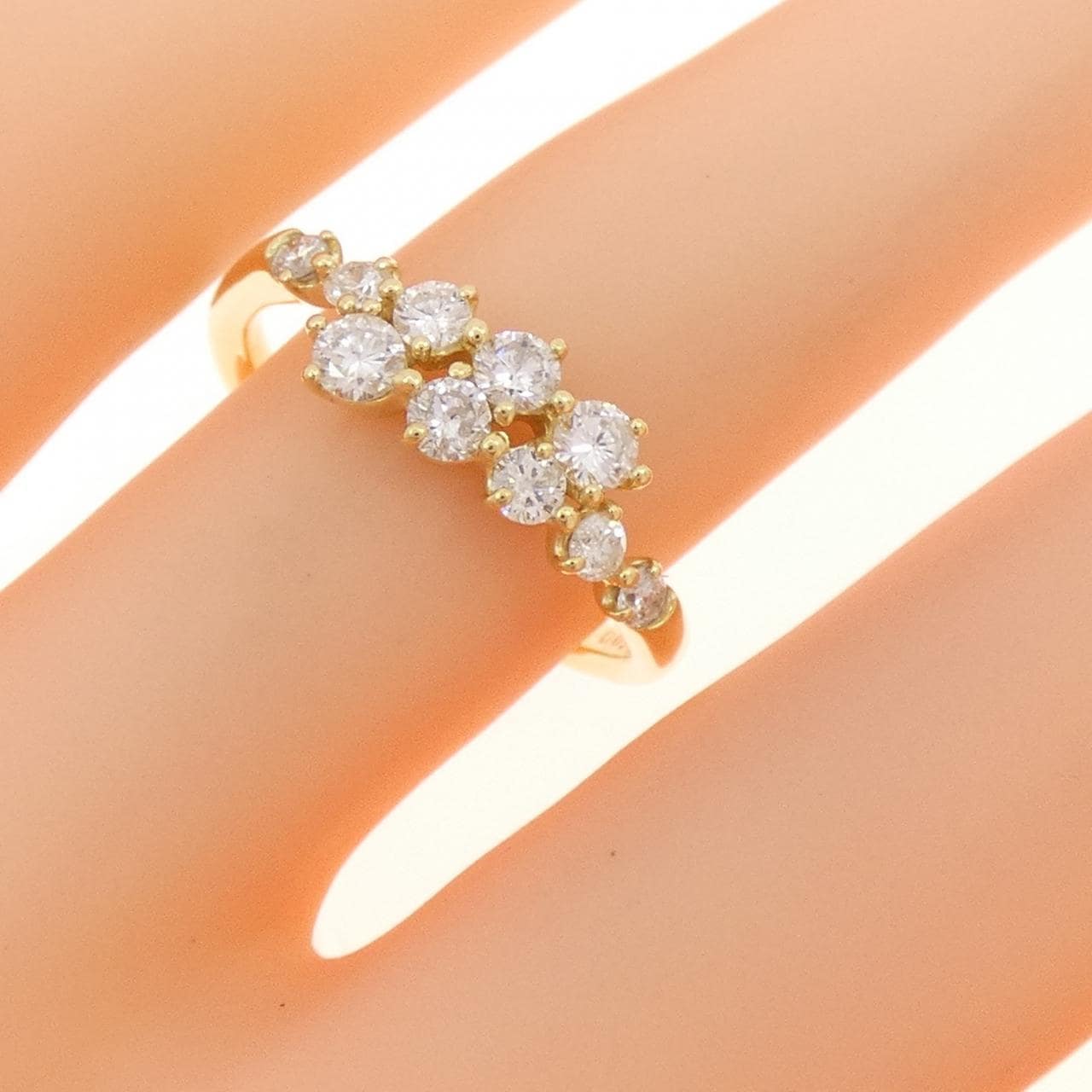 K18YG ダイヤモンド リング 0.50CT