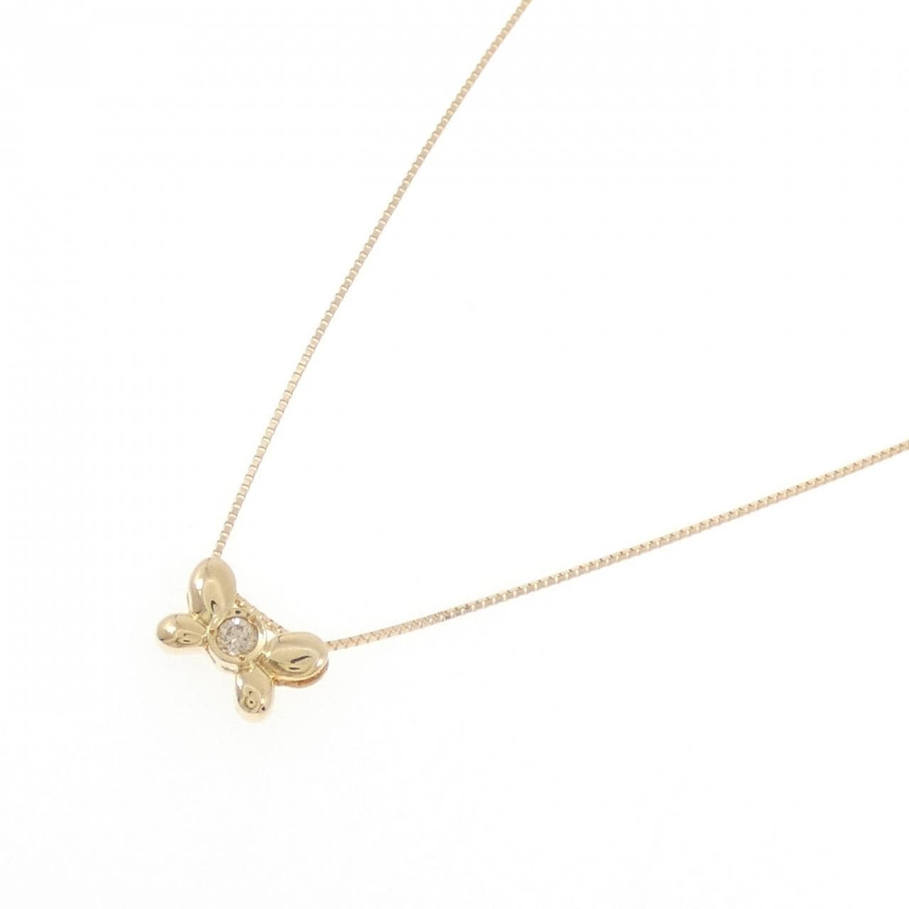 K18YG ダイヤモンド ネックレス 0.10CT