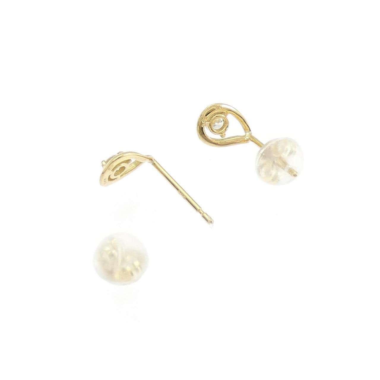 【リメイク】K18YG ダイヤモンド ピアス 0.10CT