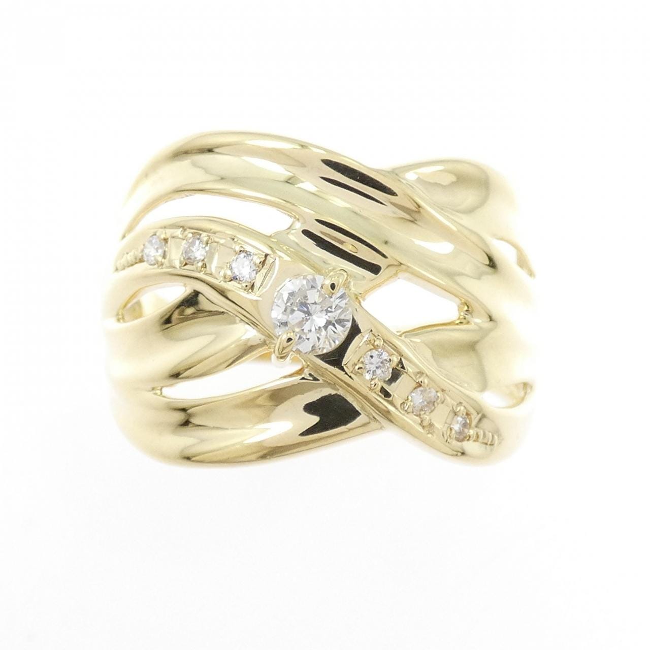 K18YG ダイヤモンド リング 0.20CT