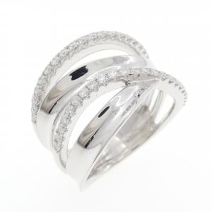 750WG ダイヤモンド リング 0.39CT