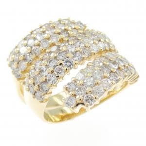 K18YG ダイヤモンド リング 2.37CT