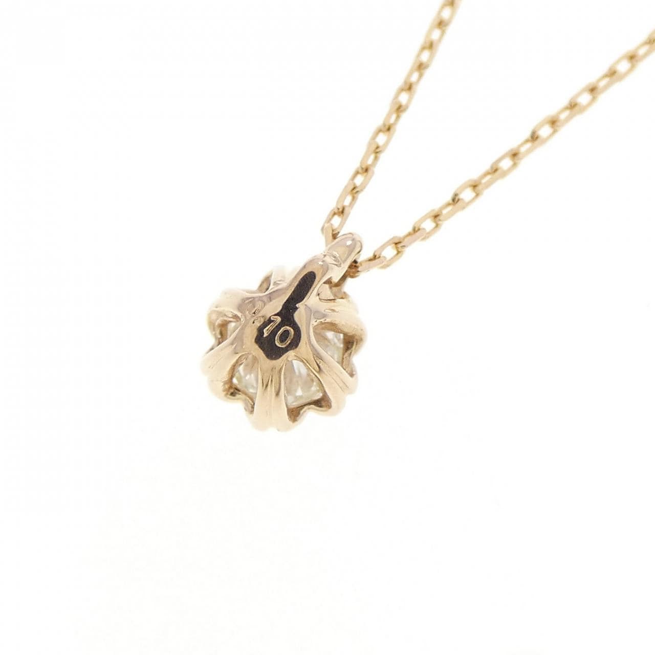 K18PG ダイヤモンド ネックレス 0.10CT