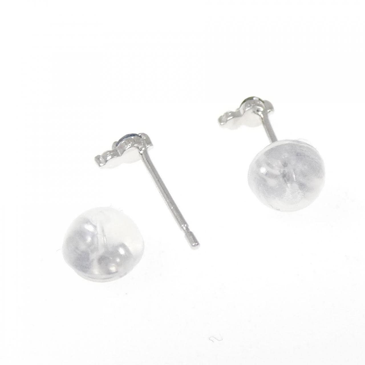 K18WG ダイヤモンド ピアス 0.08CT