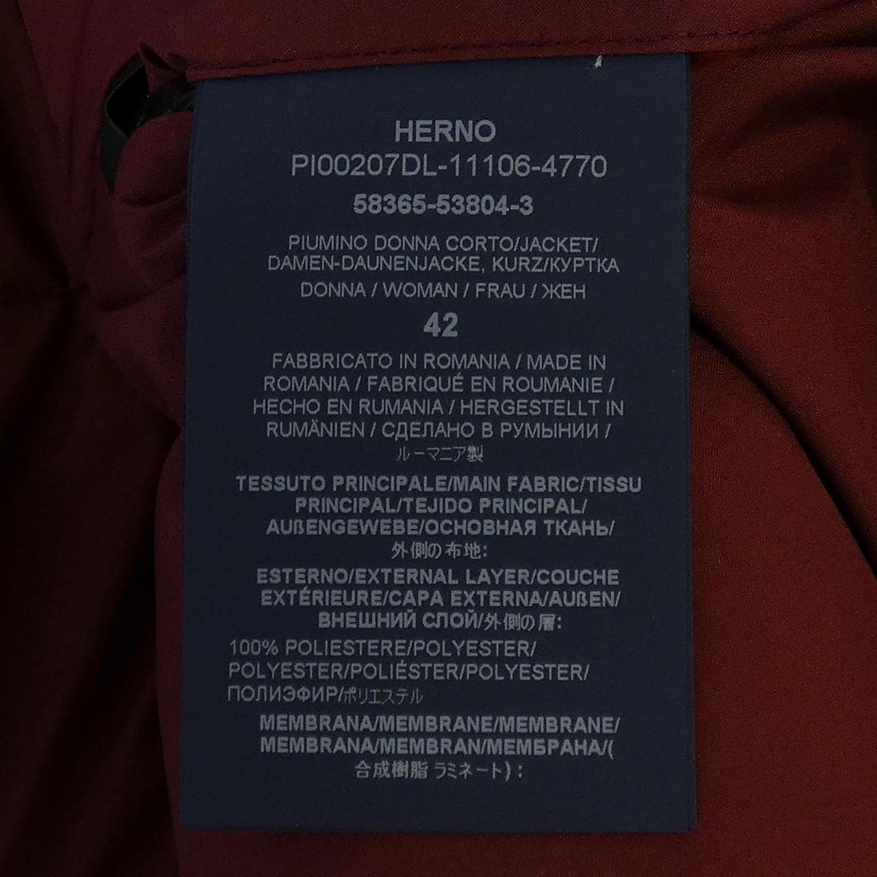 ヘルノ Herno LAMINAR GORE-TEX INFINIUM WINDSTOPPER PI00207DL ダウンジャケット