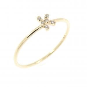 クミキョク イニシャル ダイヤモンド リング 0.01CT
