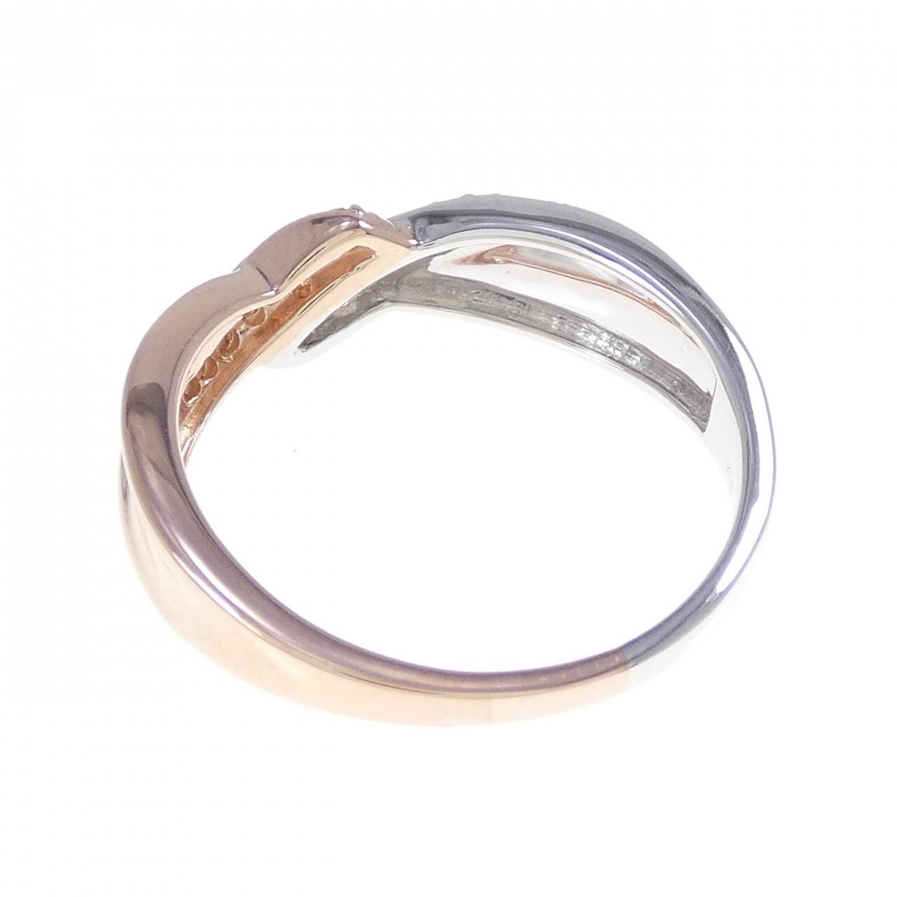 K18YG/K18WG ダイヤモンド リング 0.17CT