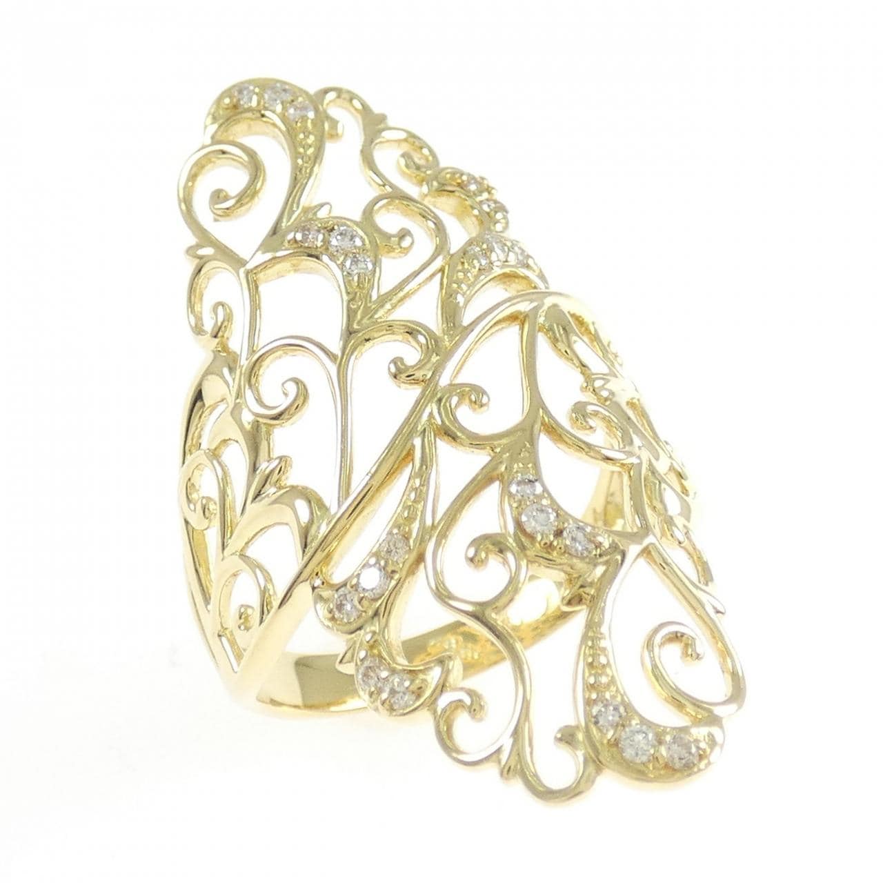 K18YG ダイヤモンド リング 0.14CT