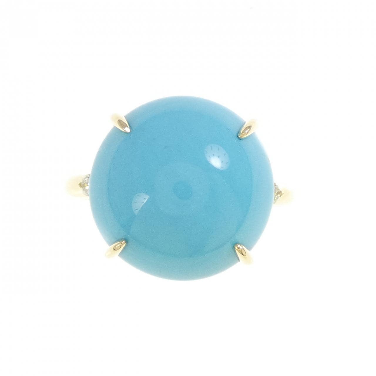 ジーエスティービー ターコイズ リング 6.00CT
