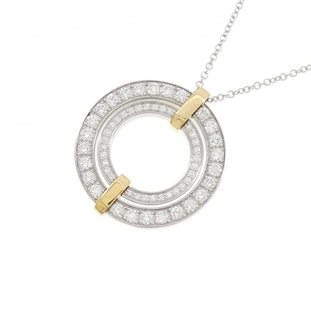 ティファニー エッジ スモール ネックレス 0.69CT