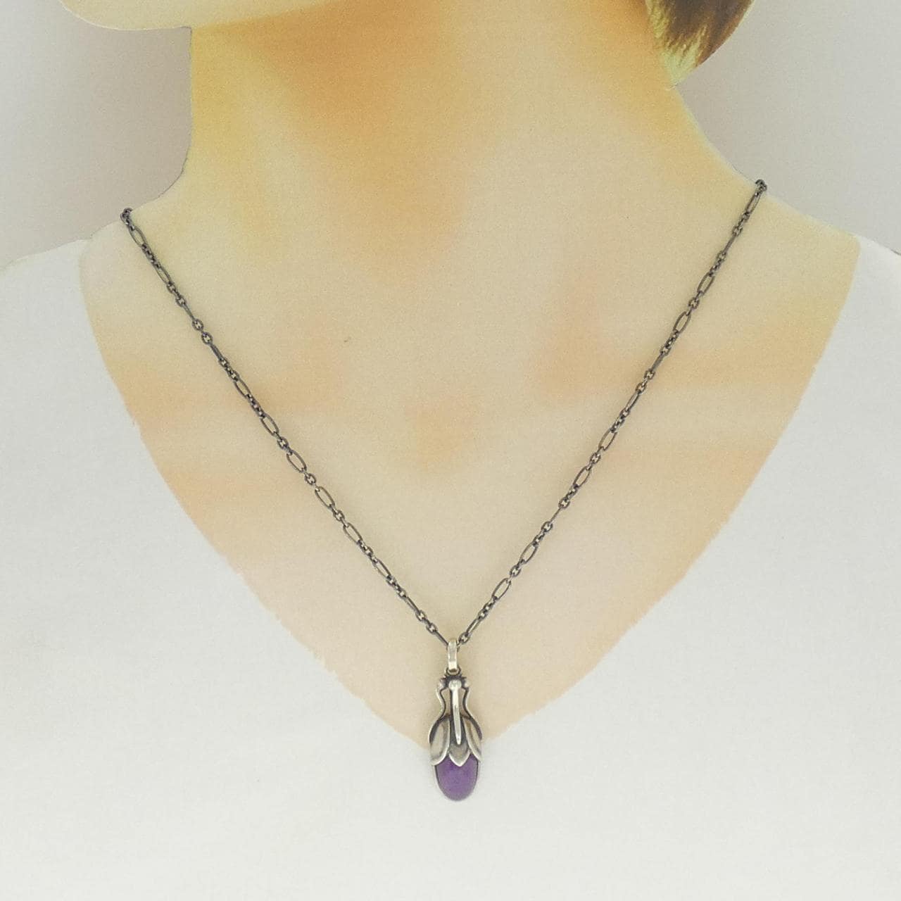 ジョージ ジェンセン アメジスト ネックレス
