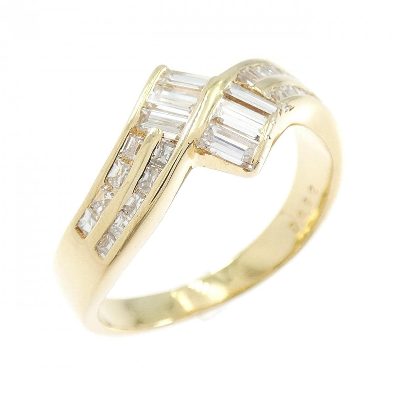 K18YG ダイヤモンド リング 0.82CT