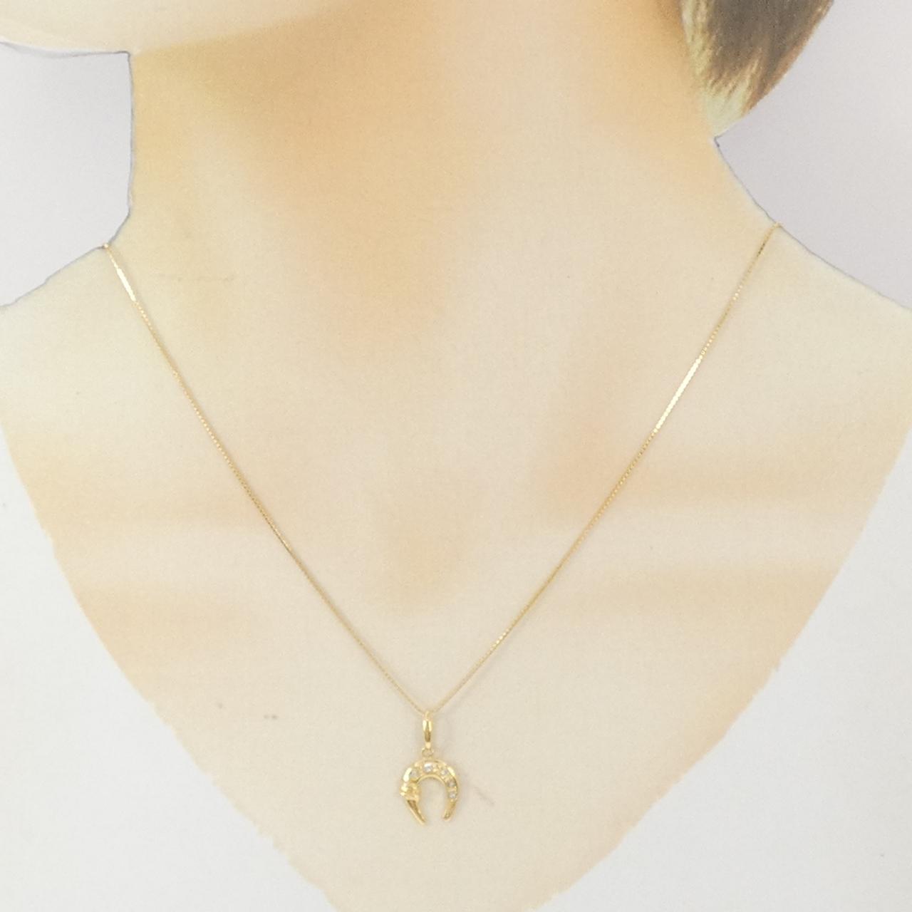 K18YG ダイヤモンド ネックレス 0.04CT
