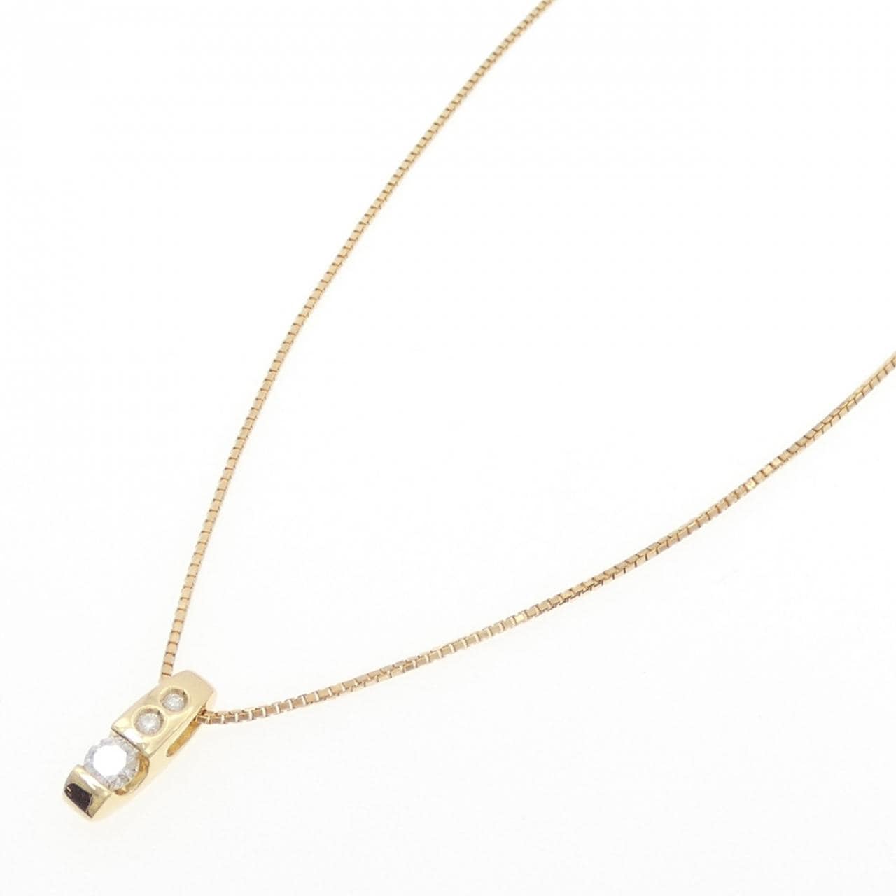 K18YG ダイヤモンド ネックレス 0.27CT