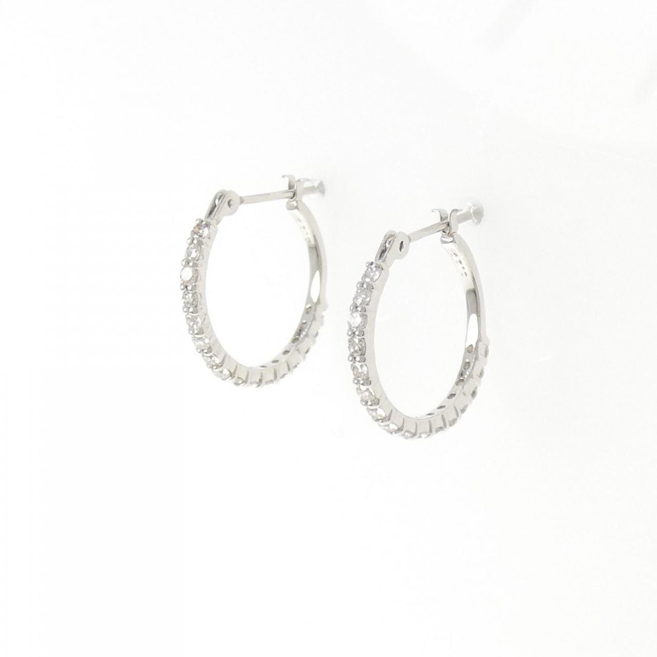 PT900 ダイヤモンド ピアス 0.50CT
