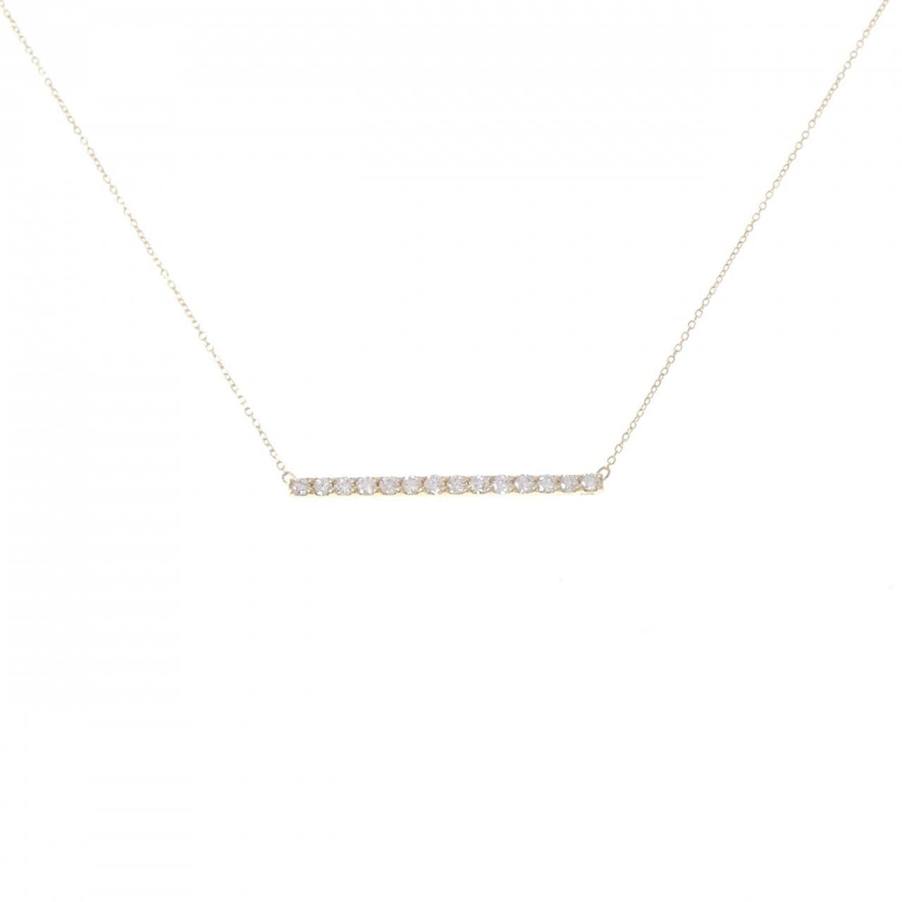 K18YG ダイヤモンド ネックレス 0.28CT