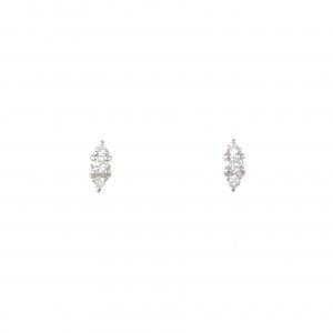 PT900 ダイヤモンド ピアス 0.10CT