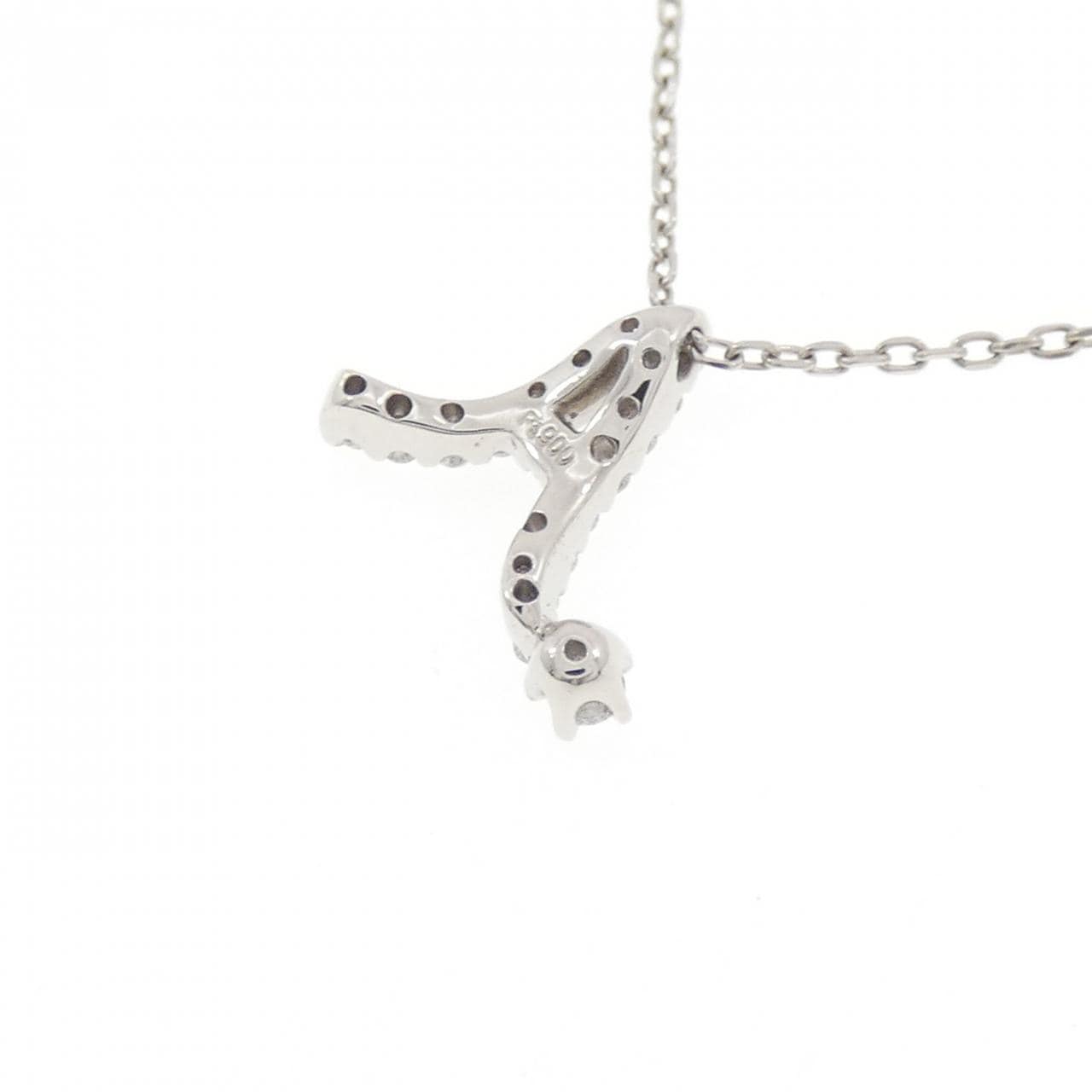 ロイヤル アッシャー イニシャル ネックレス 0.10CT