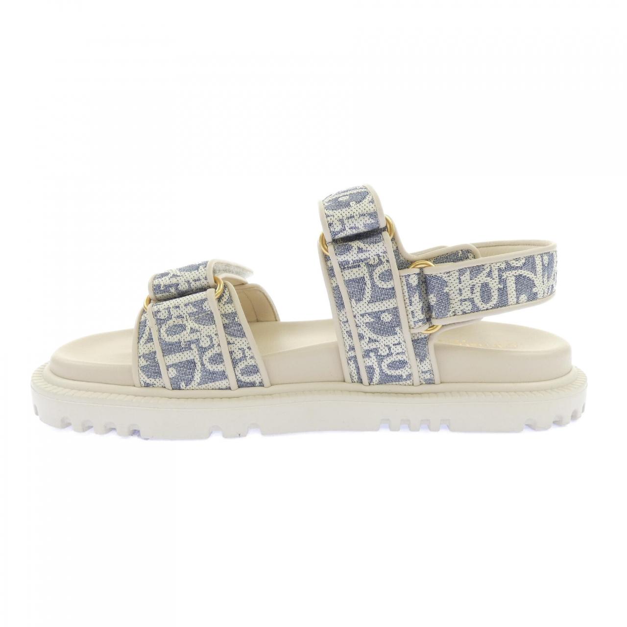 クリスチャンディオール CHRISTIAN DIOR DIORACT RAFFIA OBRIQUE KCO170ROJ サンダル