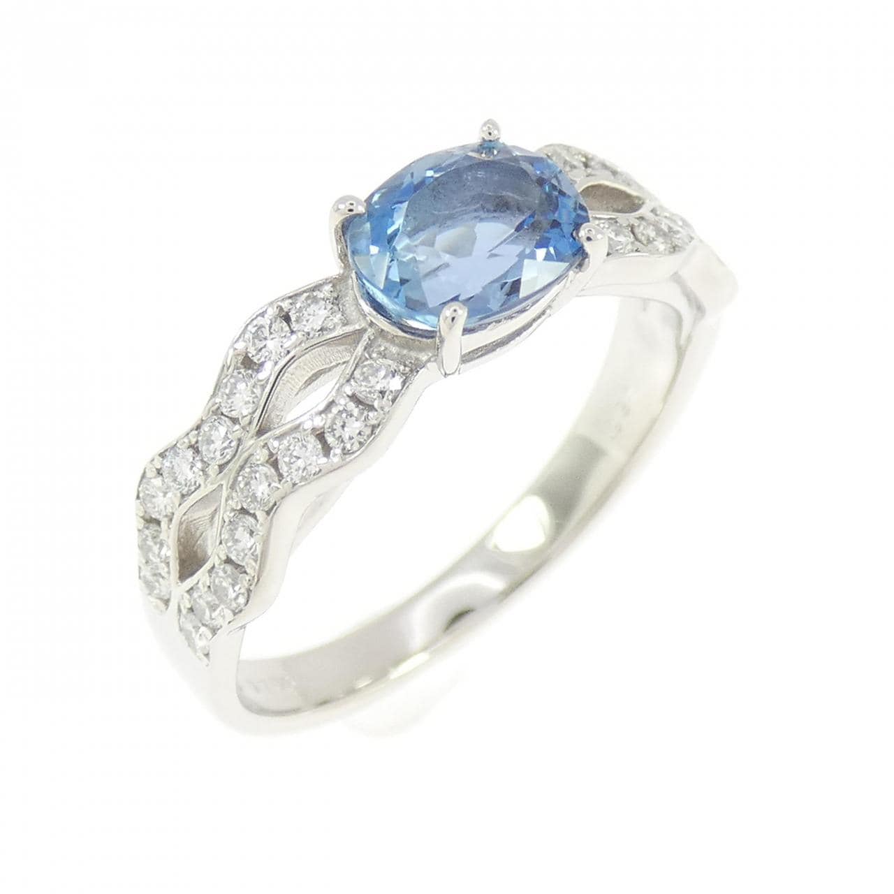 PT900 アクアマリン リング 0.708CT