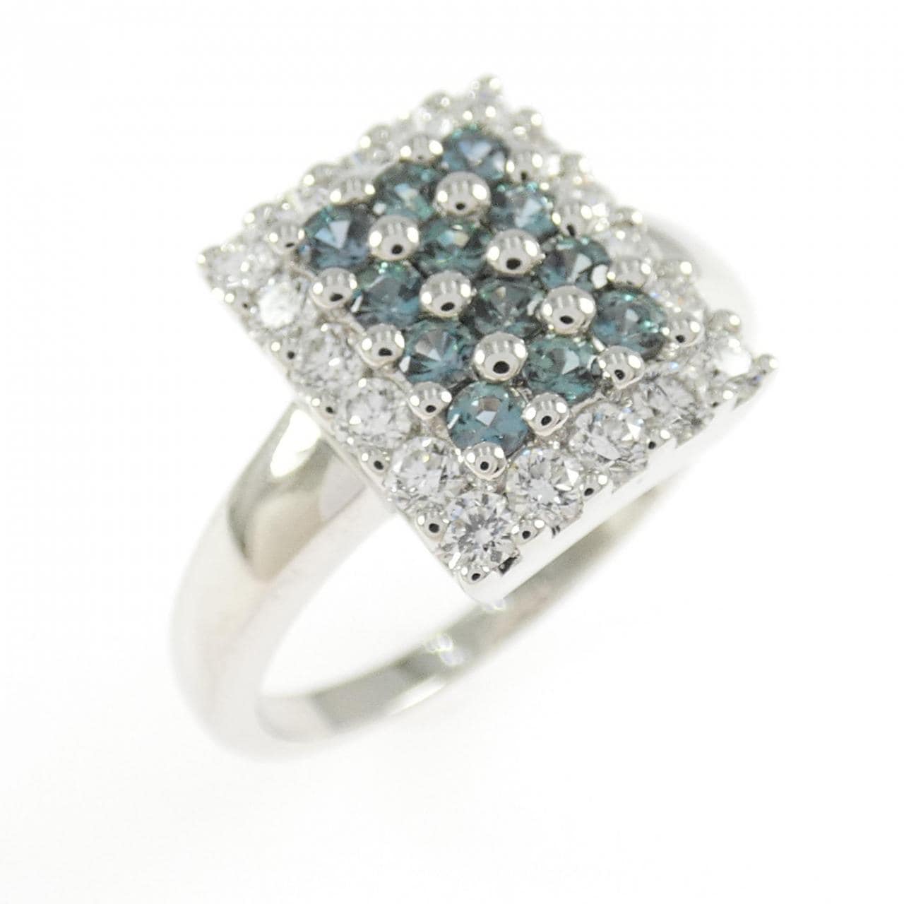 750WG アレキサンドライト リング 0.44CT