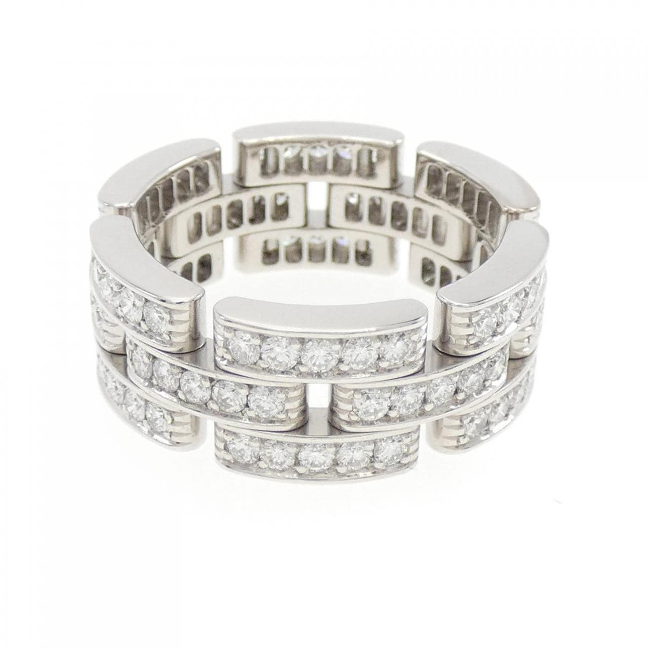 Cartier maillon panthère full diamond ring