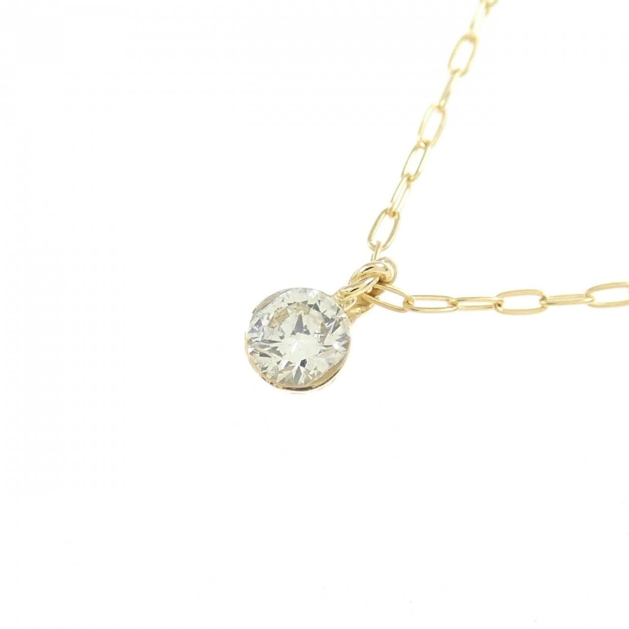 アガット ダイヤモンド ネックレス 0.1CT