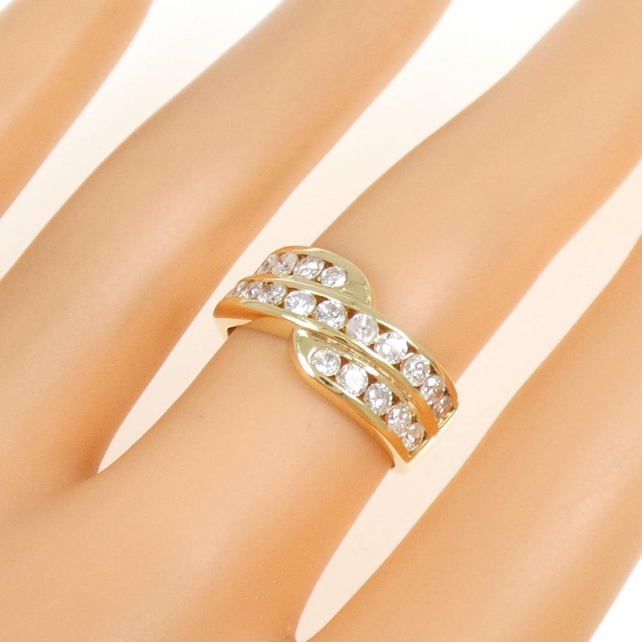 K18YG ダイヤモンド リング 1.05CT