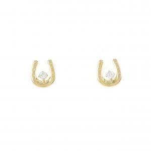 [BRAND NEW] K18YG Cubic Zirconia Earrings