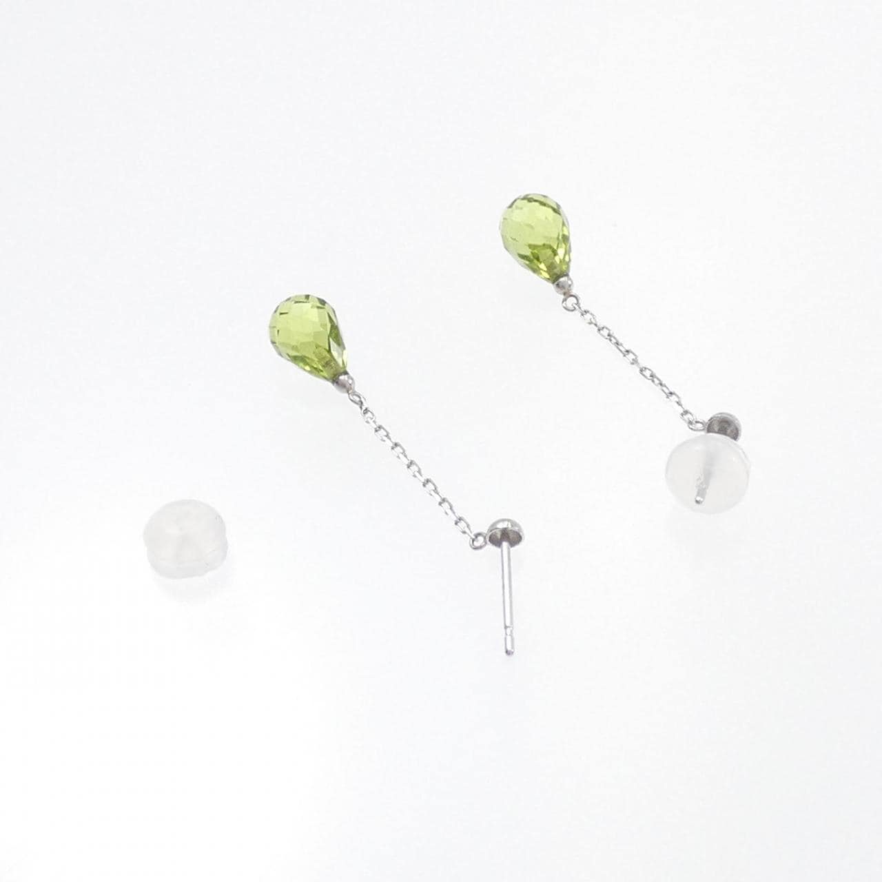 【新品】PT900 ペリドット ピアス