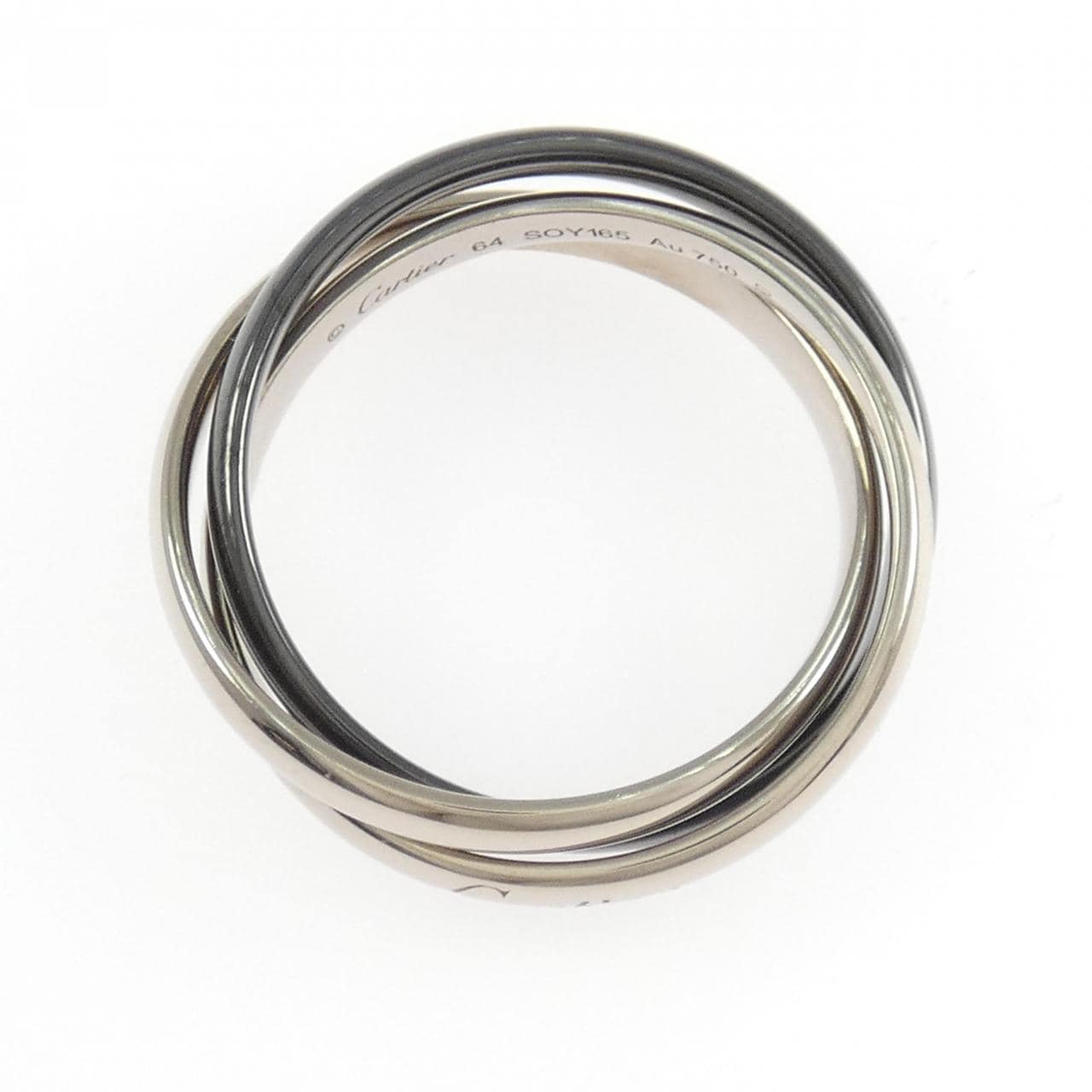 カルティエ トリニティ ブラック&ホワイト リング