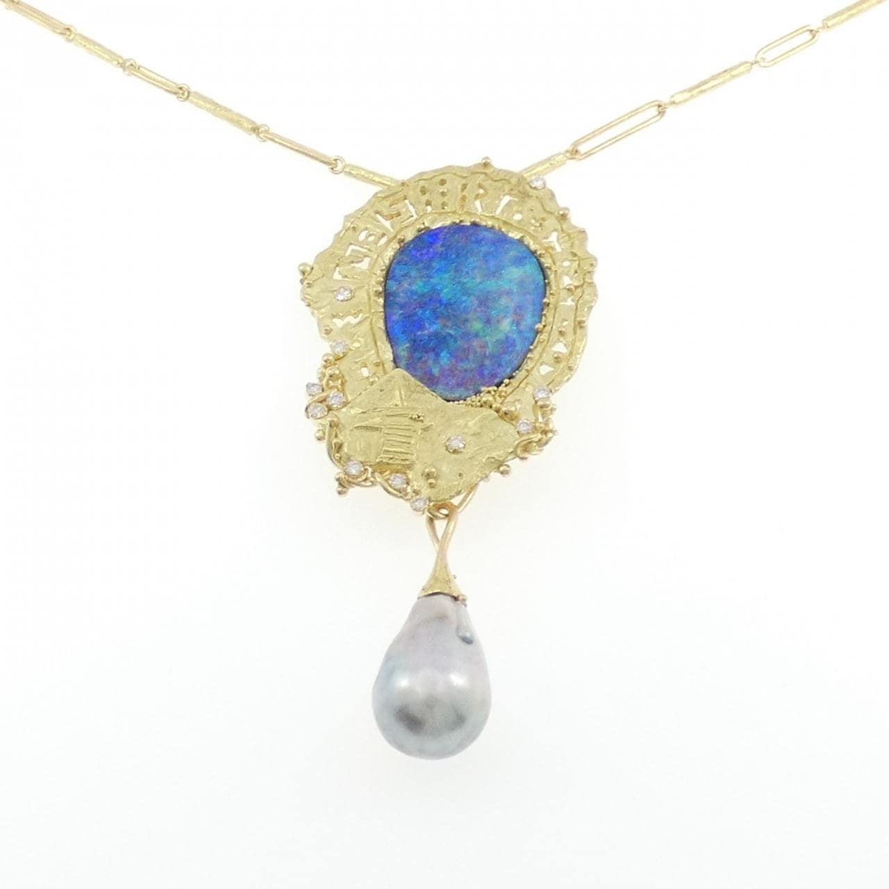 750PG カラーストーン ネックレス