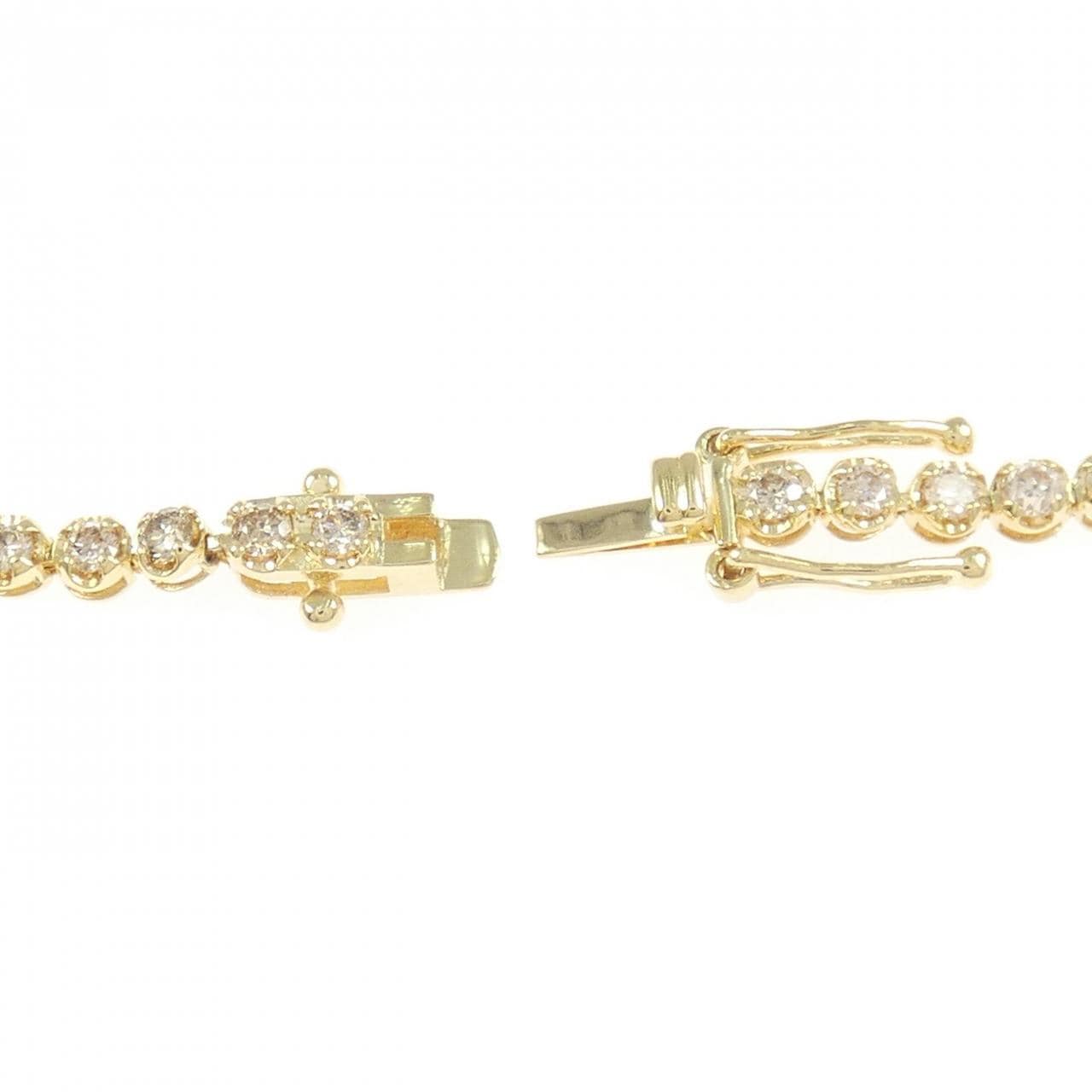 K18YG ダイヤモンド ブレスレット 2.00CT