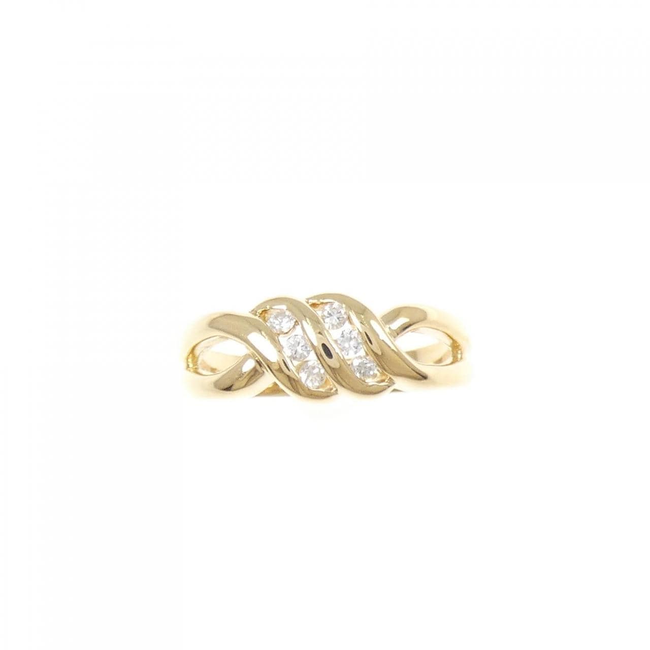 K18YG ダイヤモンド リング 0.10CT