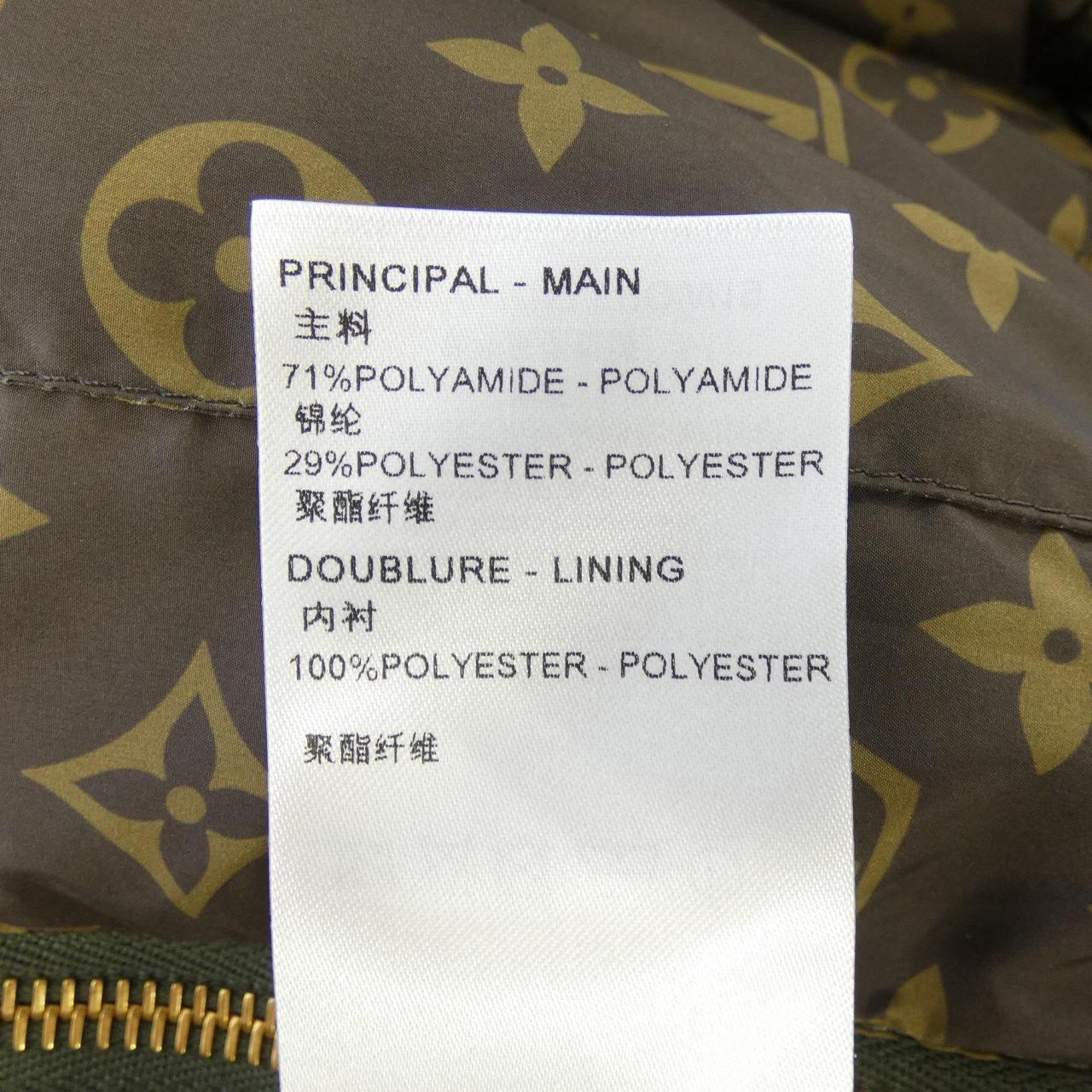 ルイヴィトン LOUIS VUITTON レザーアクセントスリーブレスパッファージャケット FPOW19RD7 ダウンベスト