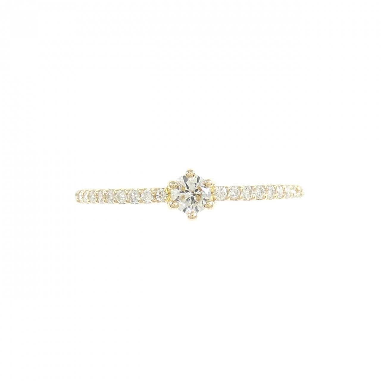 K18YG Diamond ring