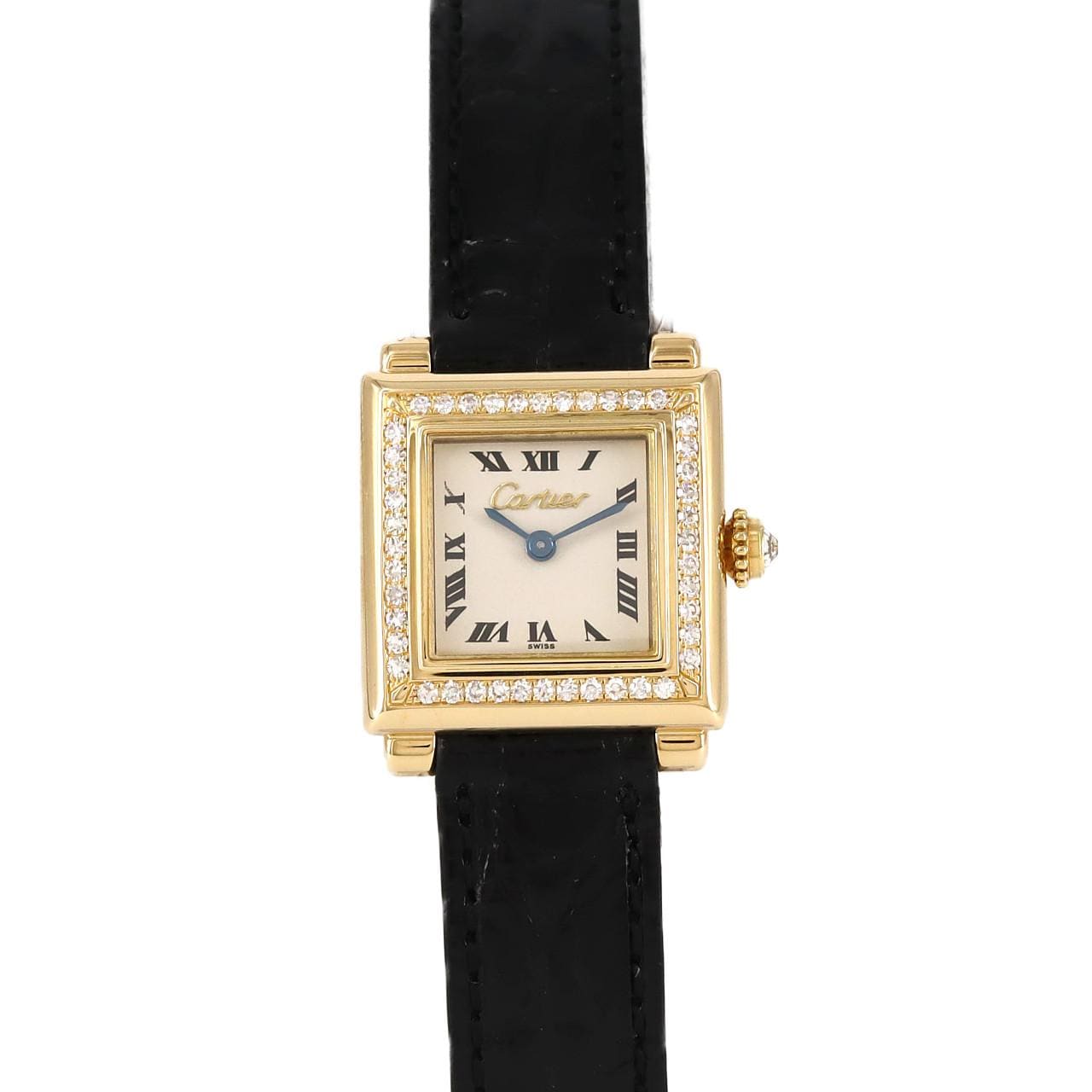 Cartier Trocadero SM YG/D WA900132 黄金石英