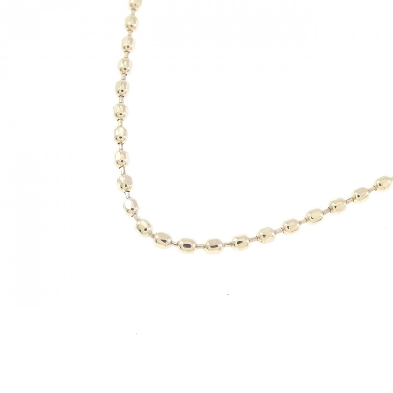 K10YG ball chain necklace