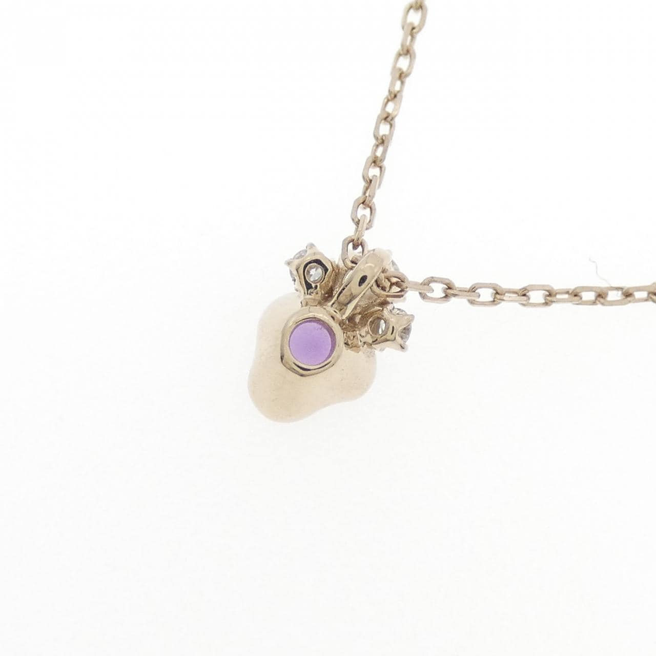 K18YG アメジスト ネックレス 0.08CT