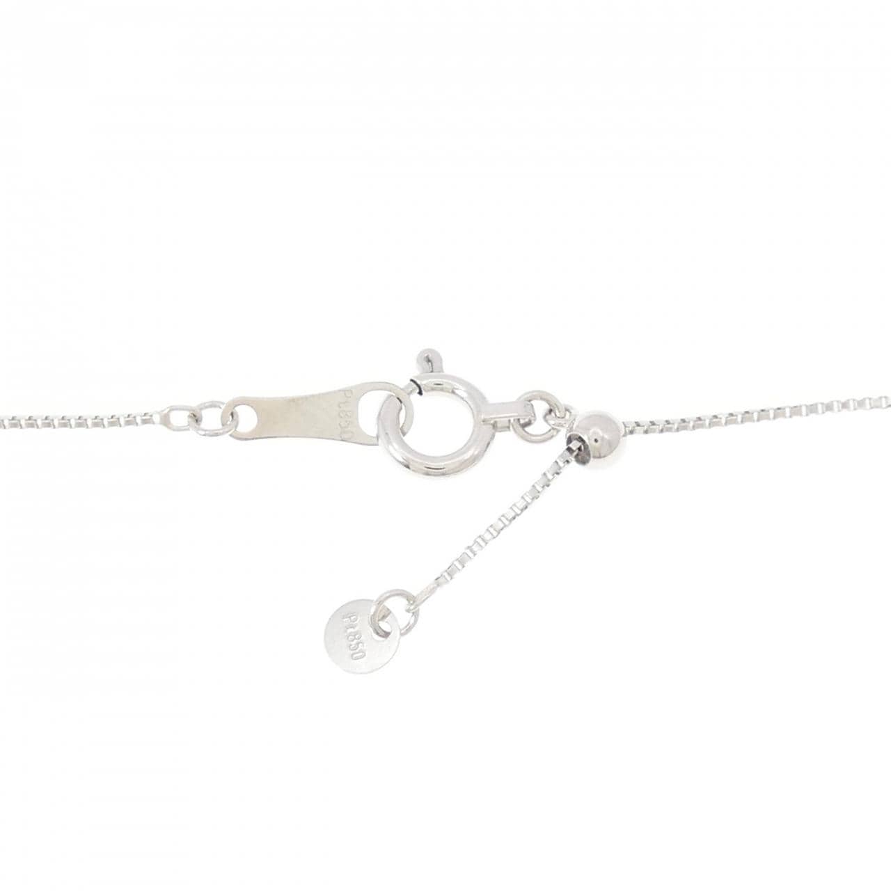 PT900/PT850 ルビー ネックレス 0.47CT