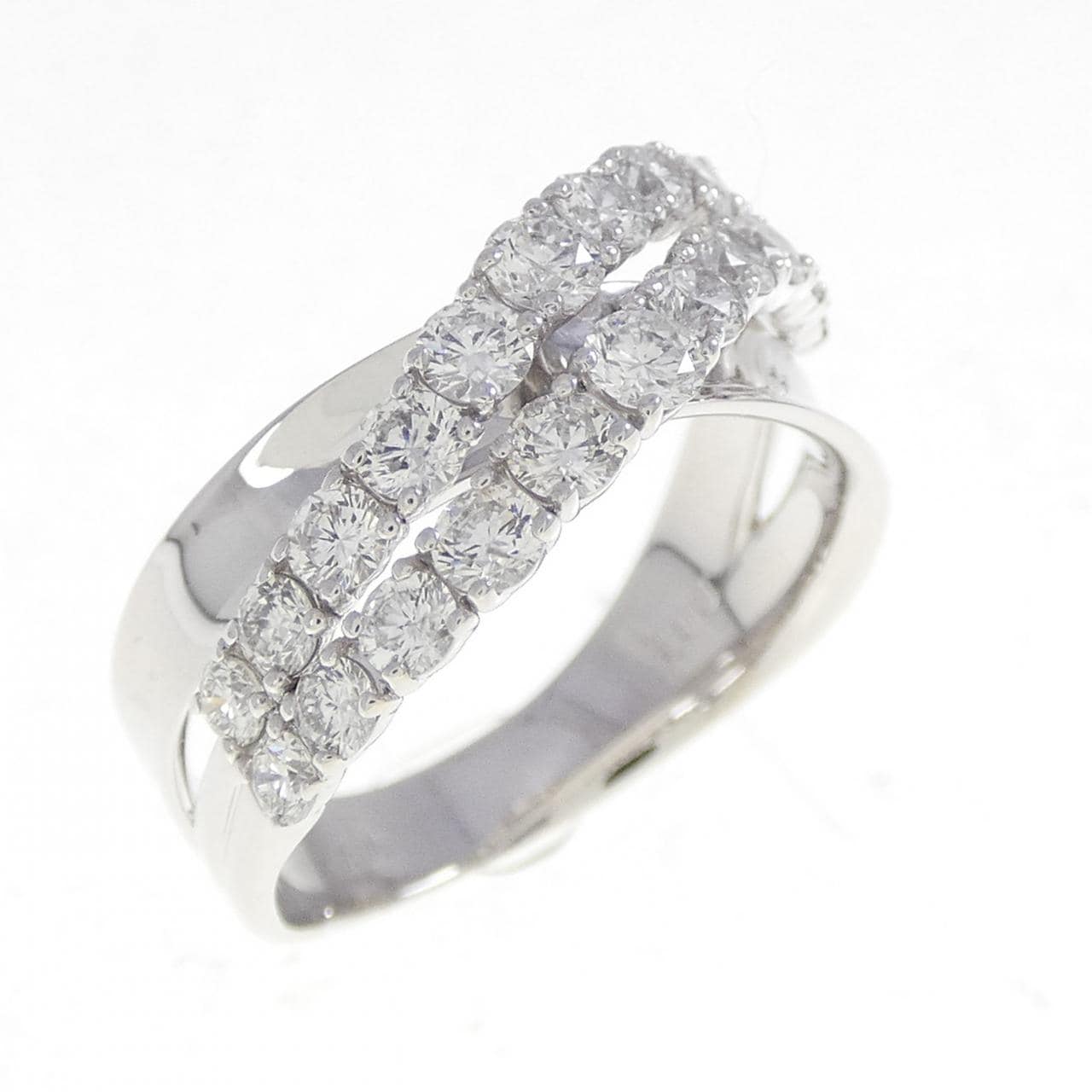 K18WG ダイヤモンド リング 1.00CT