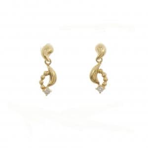 K18YG ダイヤモンド ピアス 0.04CT