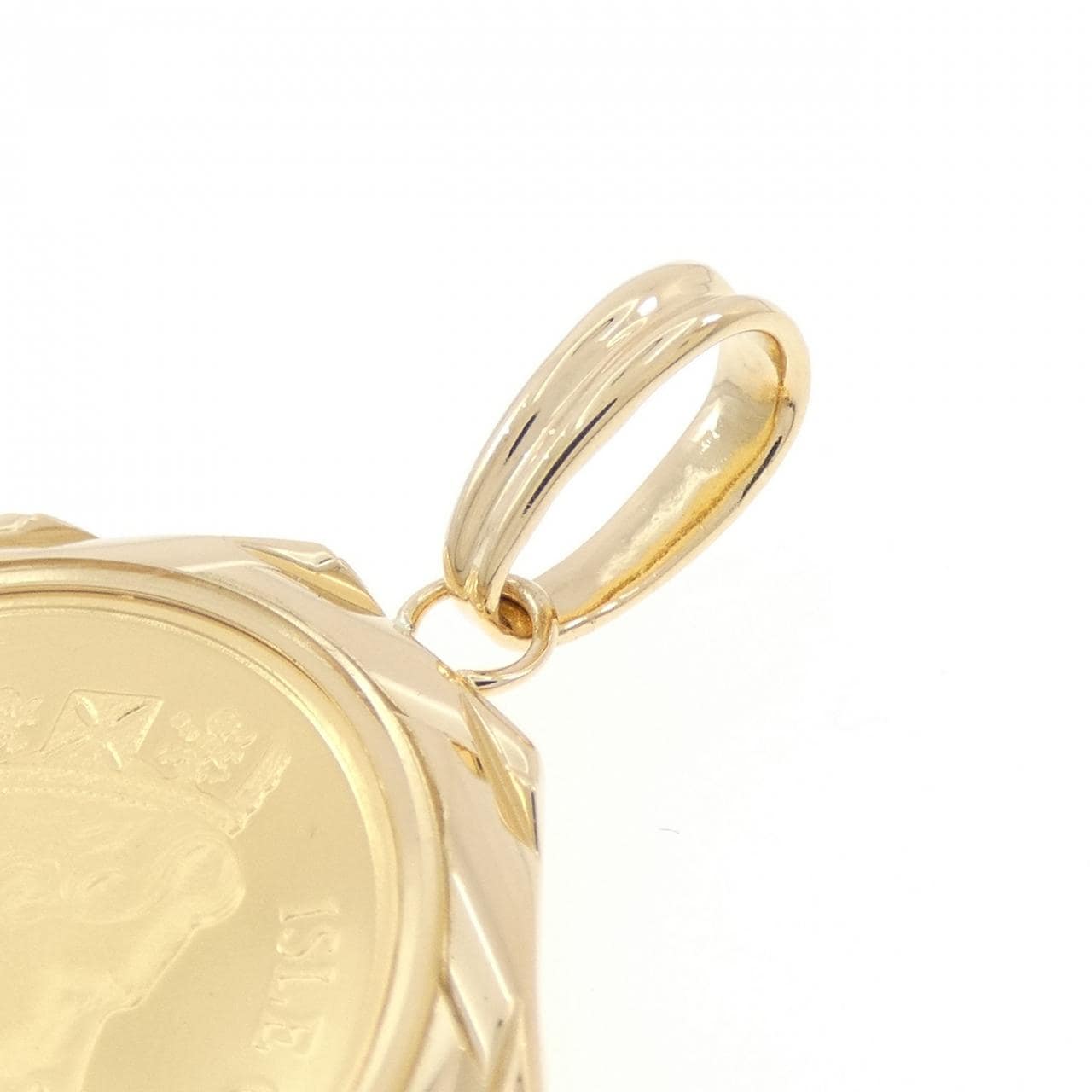 K18YG(枠) コイン ペンダント